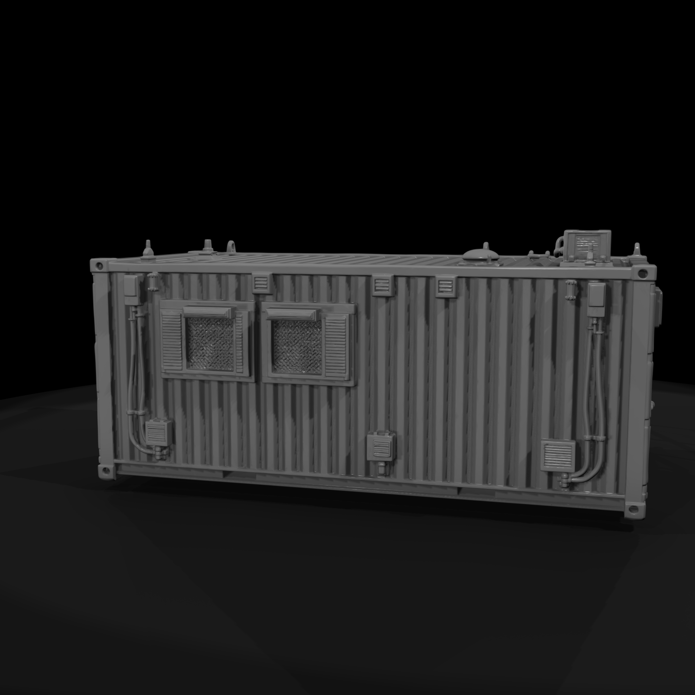 Mil 249 Modern Desert Aid Station Container