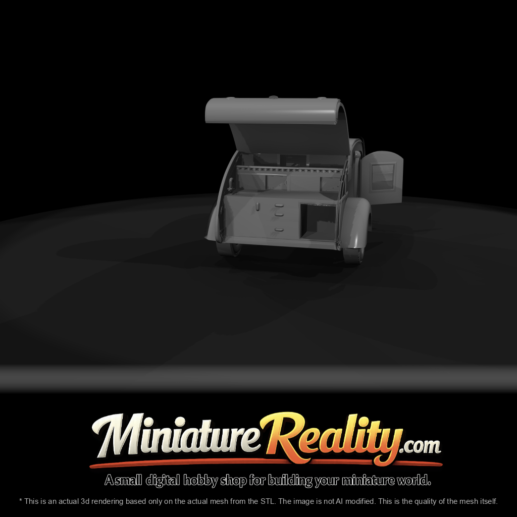 Teardrop Trailer Open