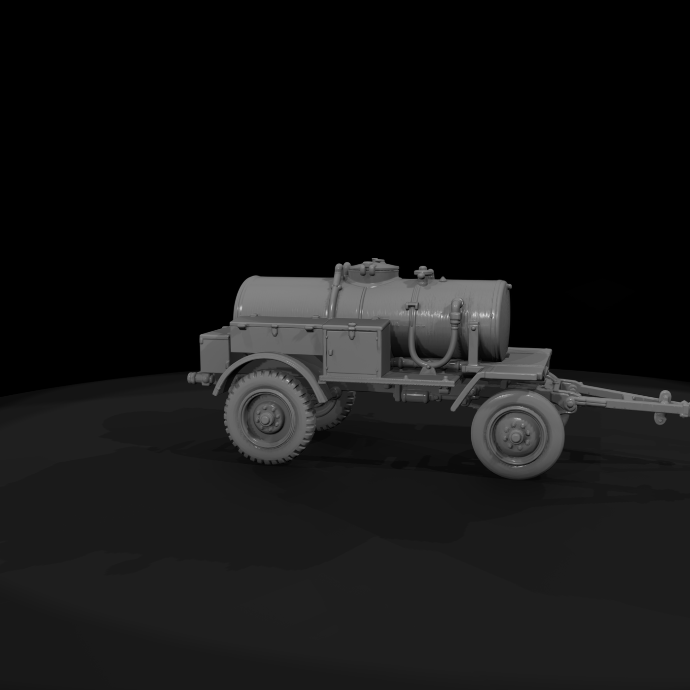 WWII Airfield Refueling Bowser Trailer