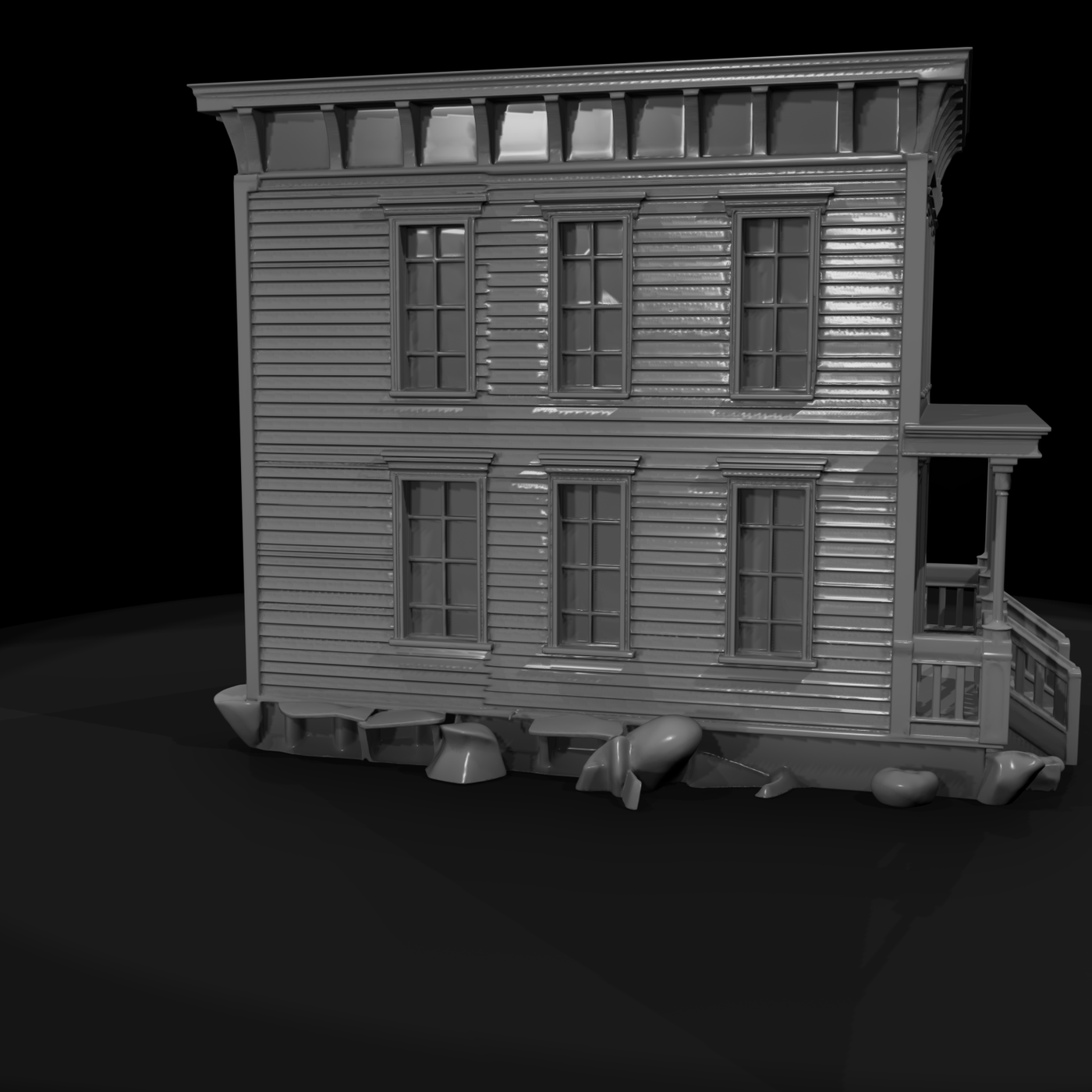 Victorian Two-Story Townhouse