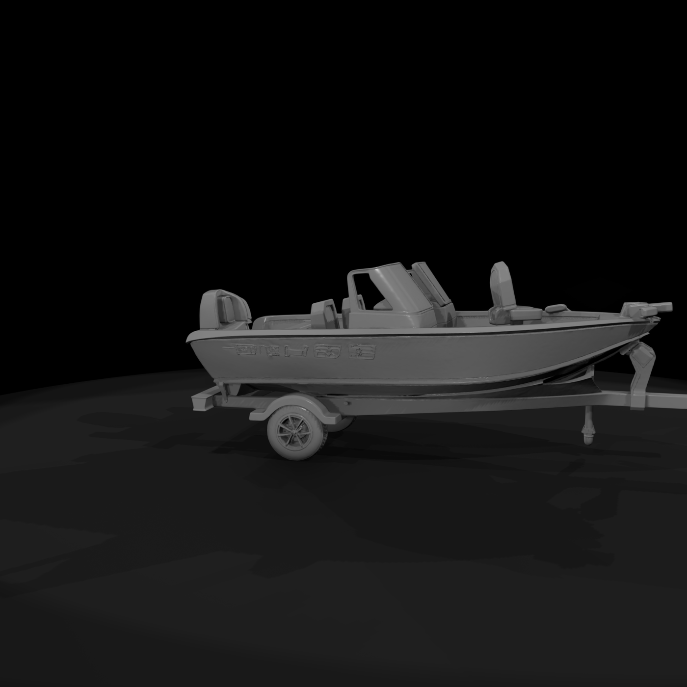 Small Fishing Boat & Trailer