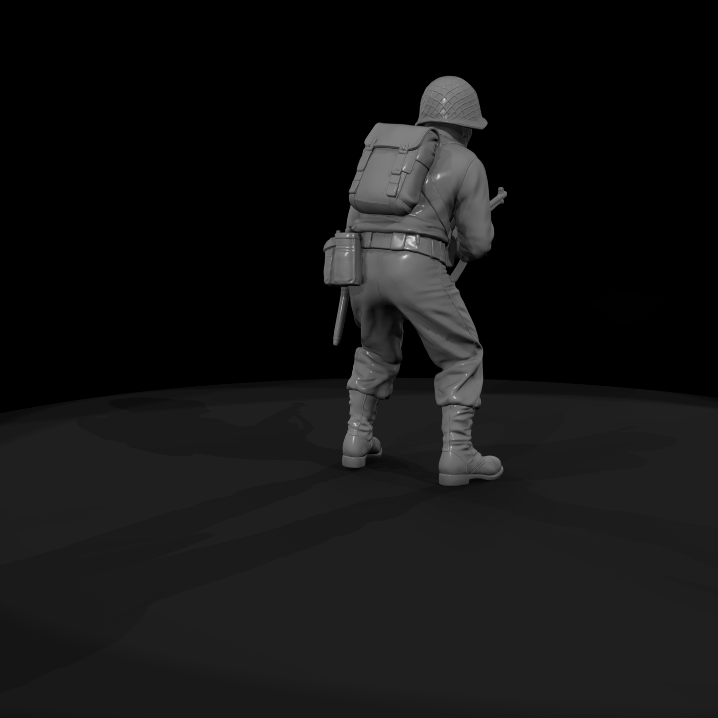 WWII US Army Rifleman on Guard