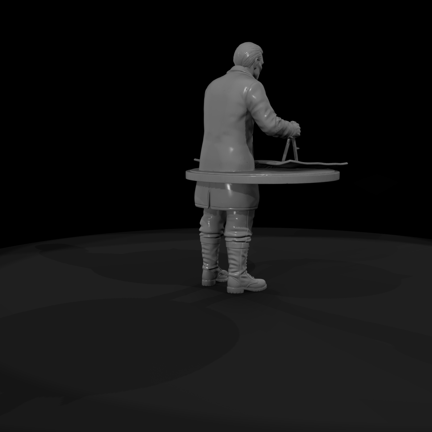 WWII Officer at the Map Table