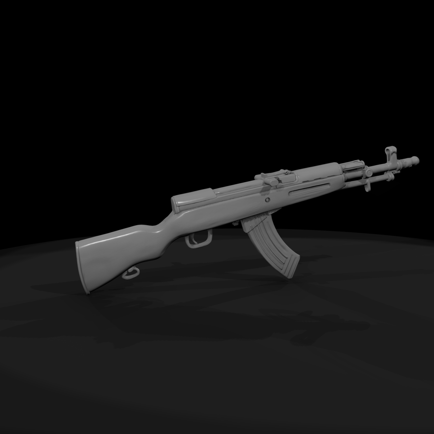 SKS Rifle with Folding Bayonet