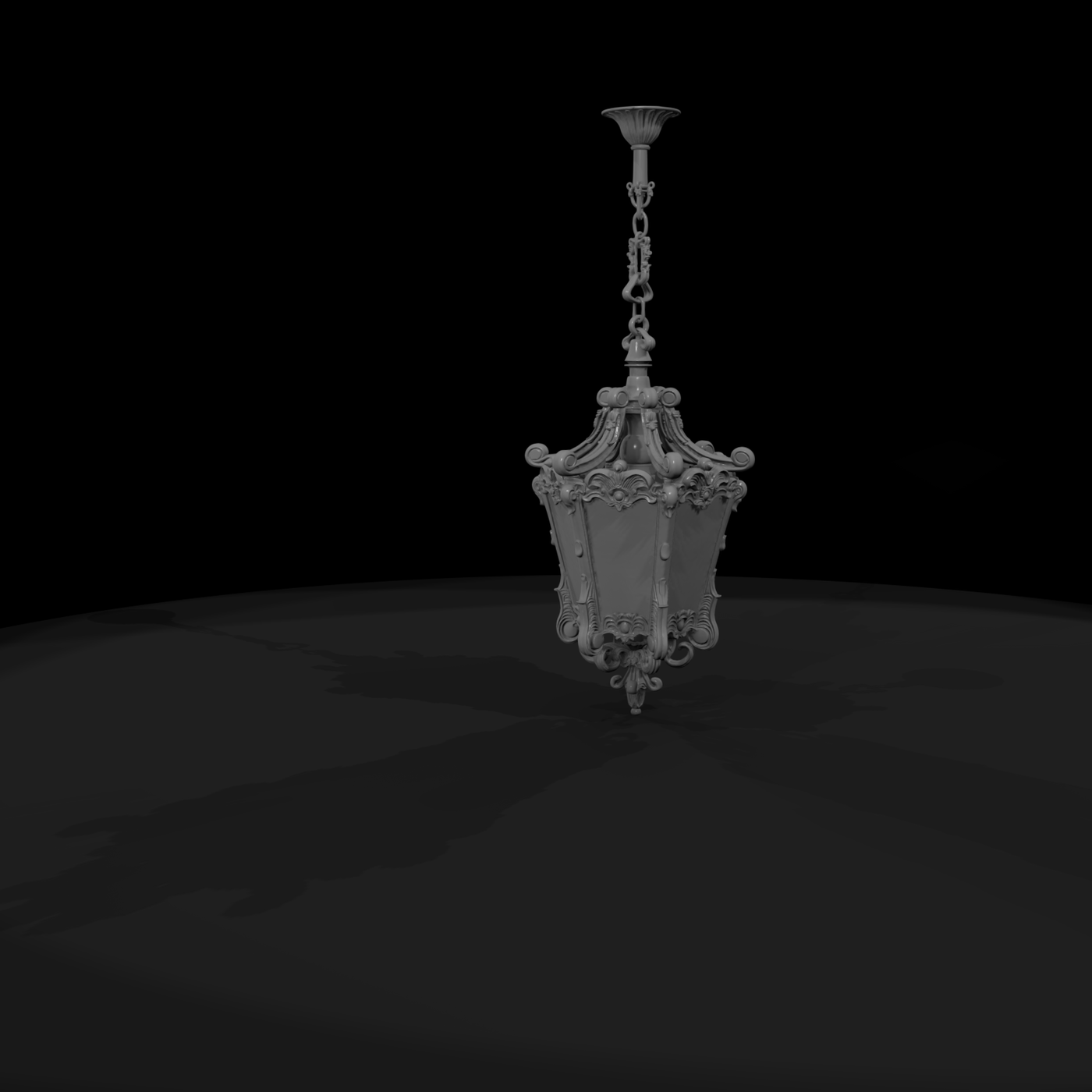 Ornate Baroque Pendant Chandelier