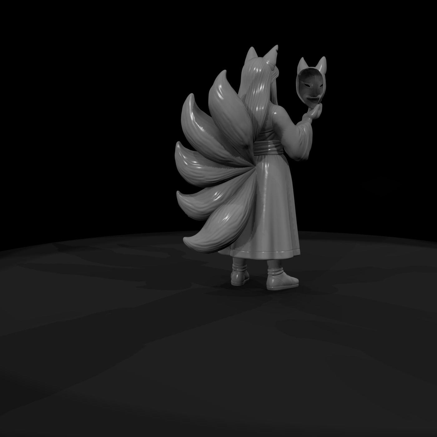 Myth 0454 Mythology Kitsune Miniature Figure