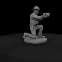 Frontier Lawman Kneeling with Energy Pistol — thumbnail 8