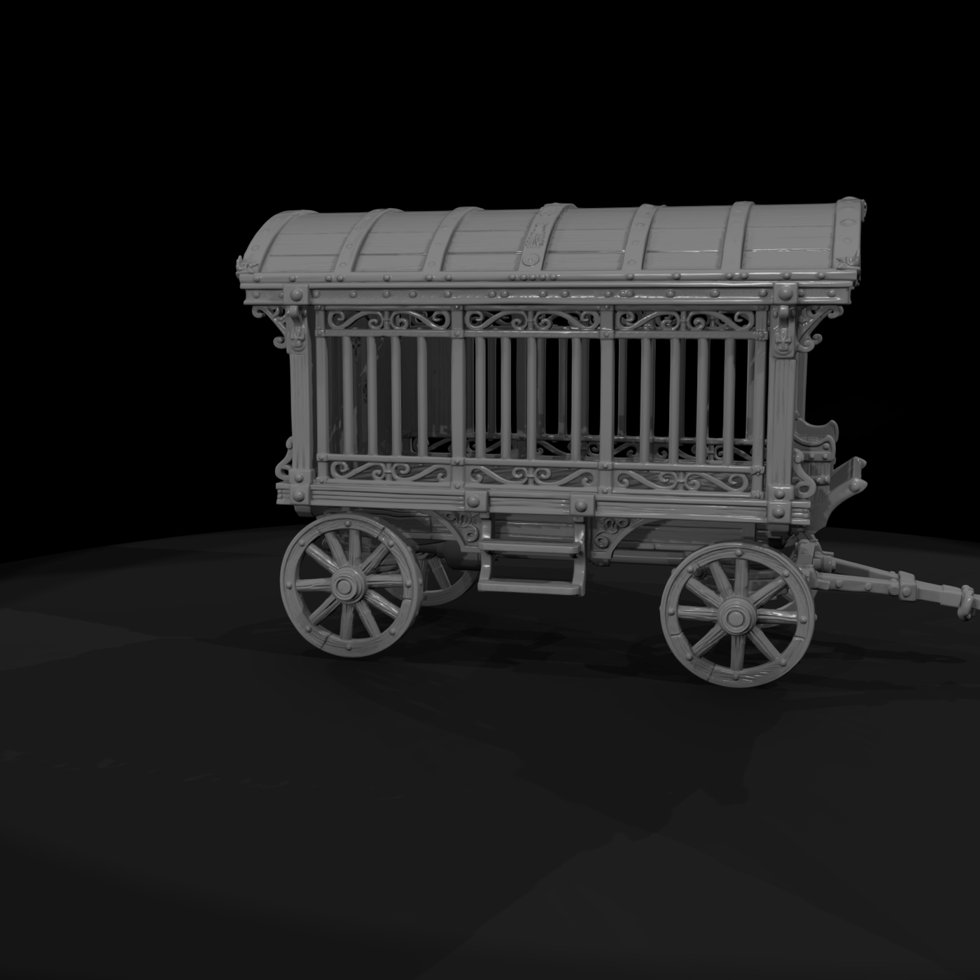 Cir 190 Prop Circus Cage Wagon