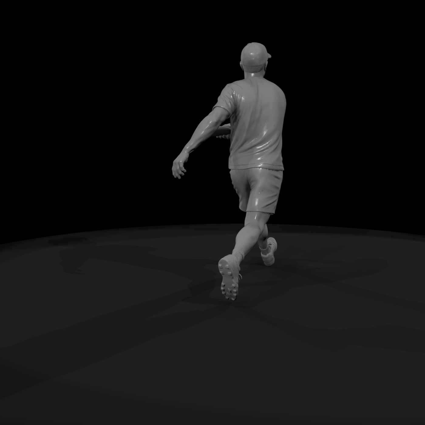 Disc Golf Thrower Mid-Toss