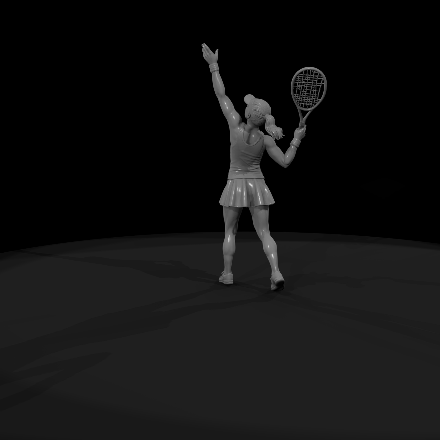 0081 Sports Tennis Serve F