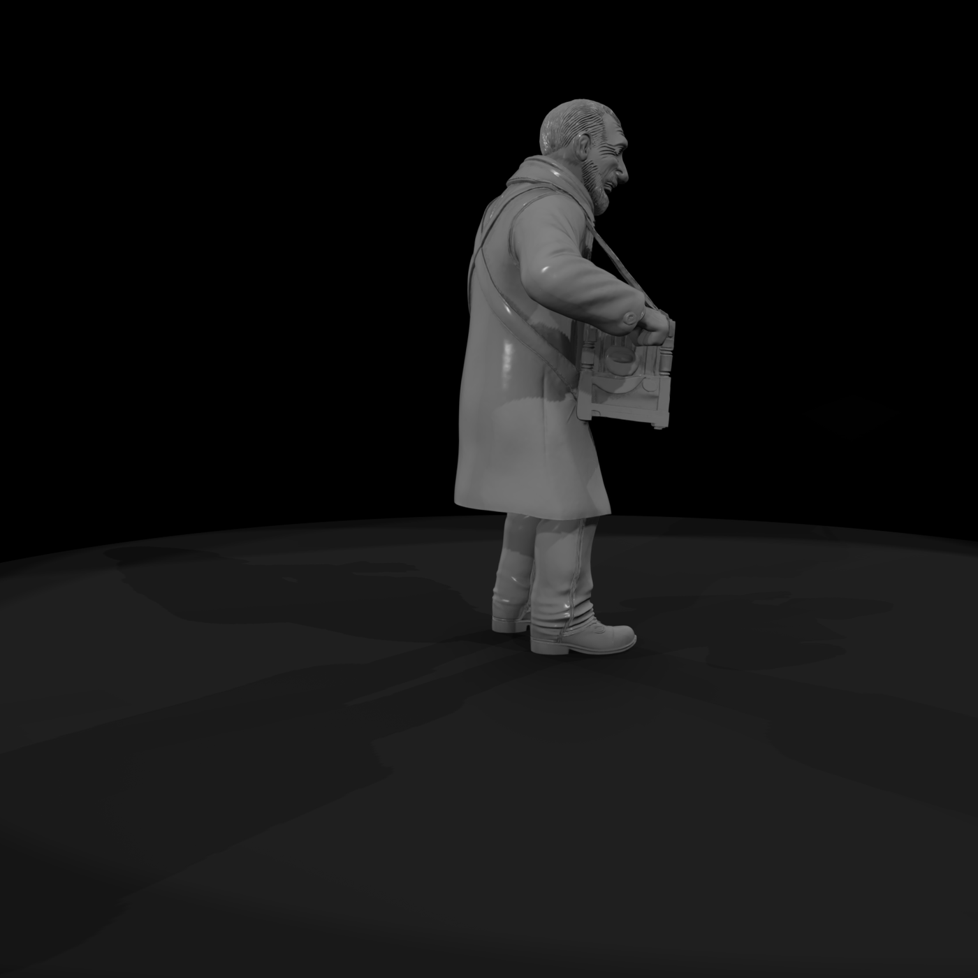 Stylized Street Organ Grinder