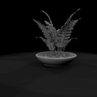 stylized-monochrome-potted-fern-3d-model-1qq57jce — thumbnail 7