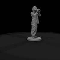 Hindu Priest Blowing a Conch Shell — thumbnail 8