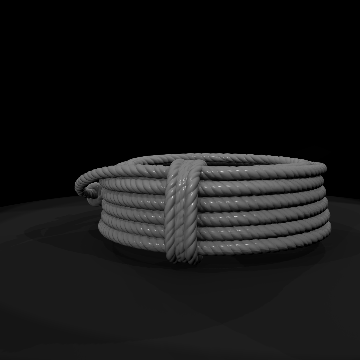 Coiled Lariat Rope