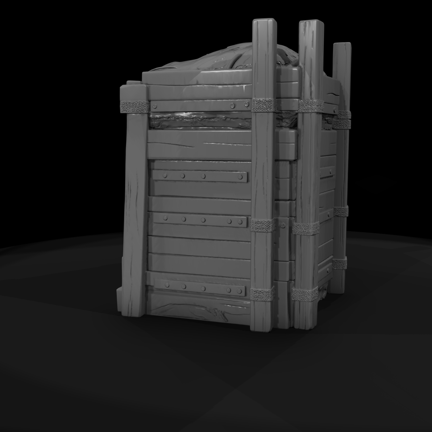 Trench Barricade with Sandbags