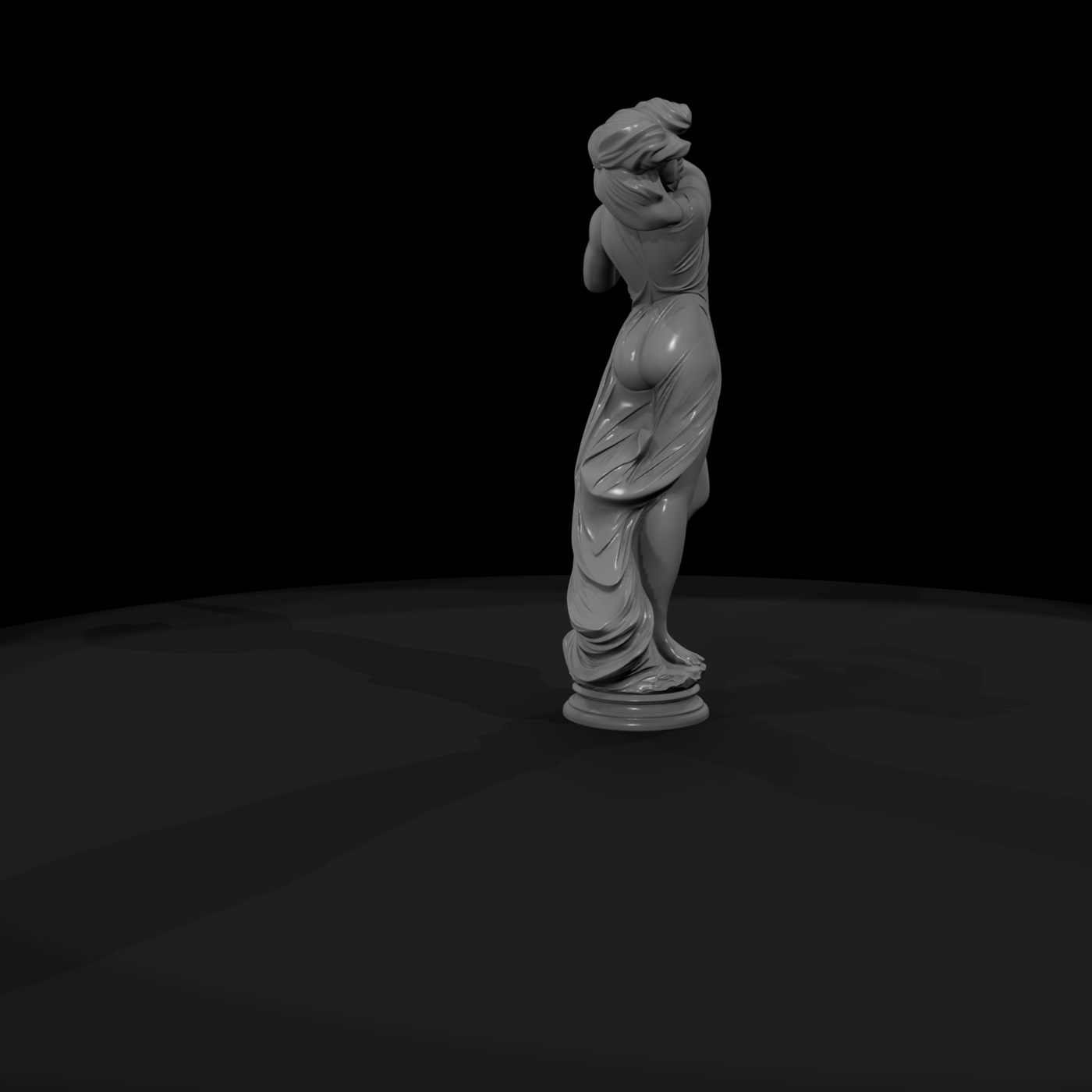 Neoclassical Dancing Female Statue