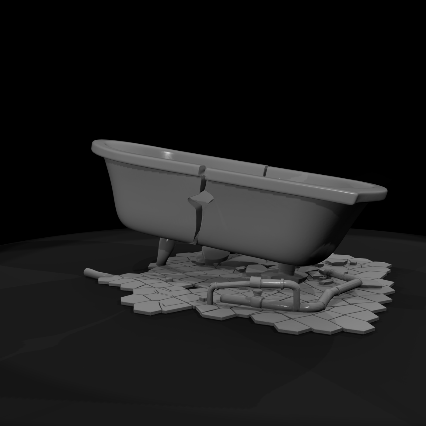 Derelict Bathtub & Sink