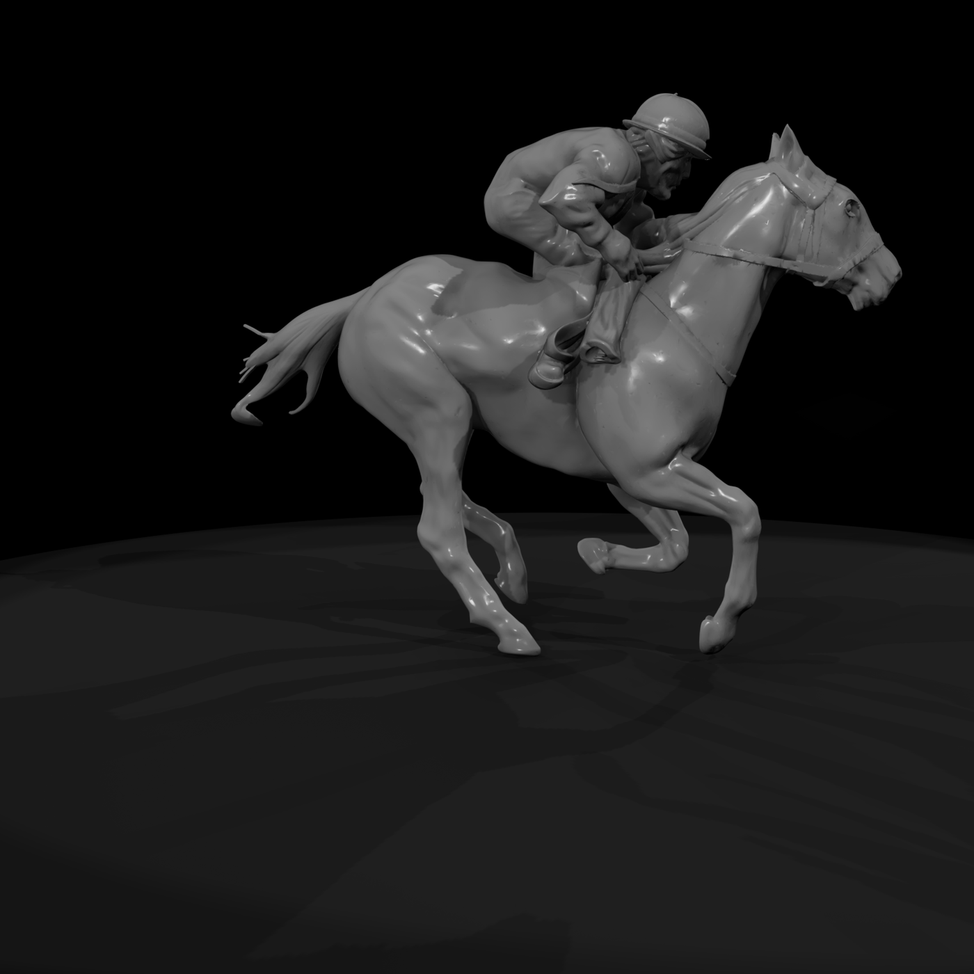 Jockey on Racehorse — Equestrian