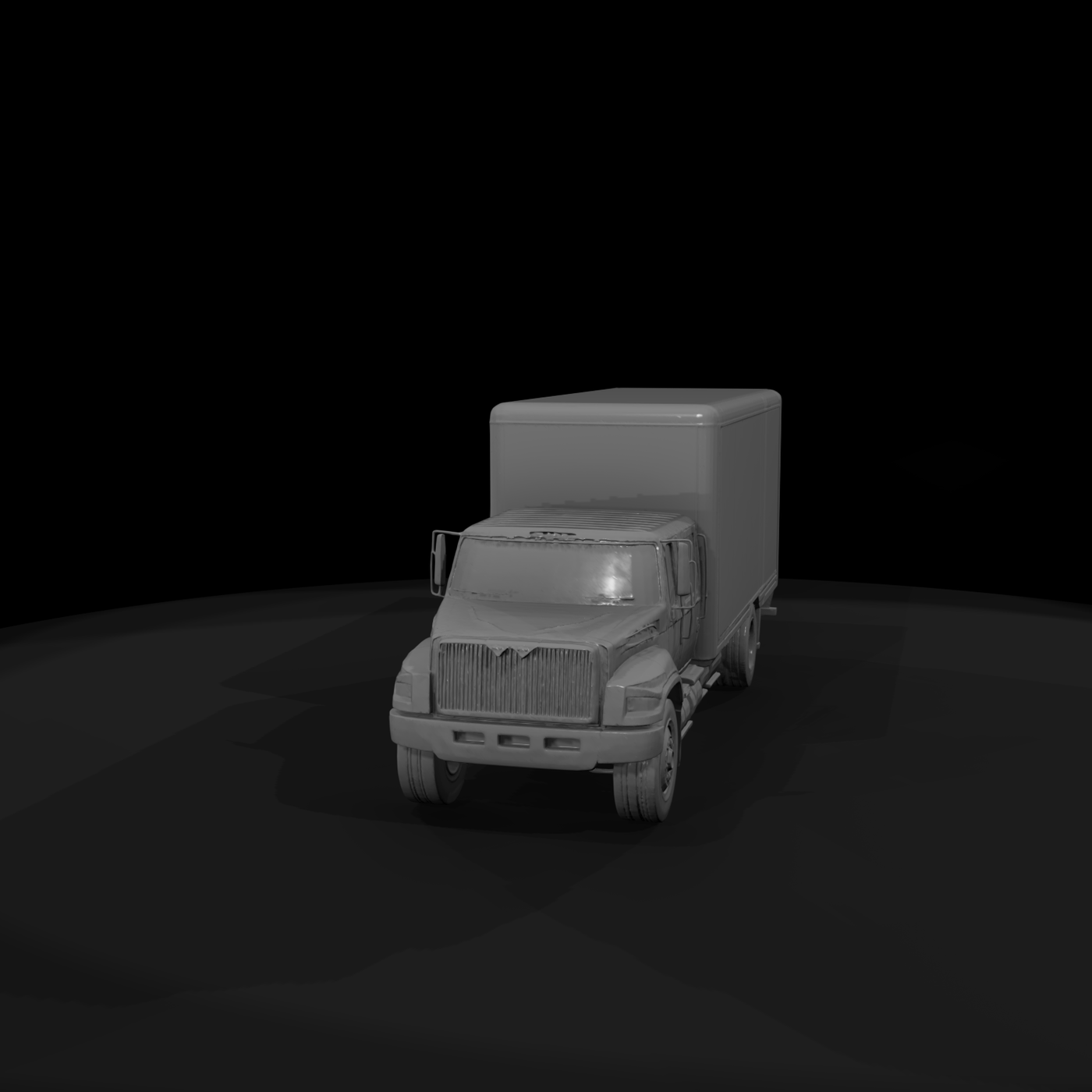 International Box Truck Quad Cab