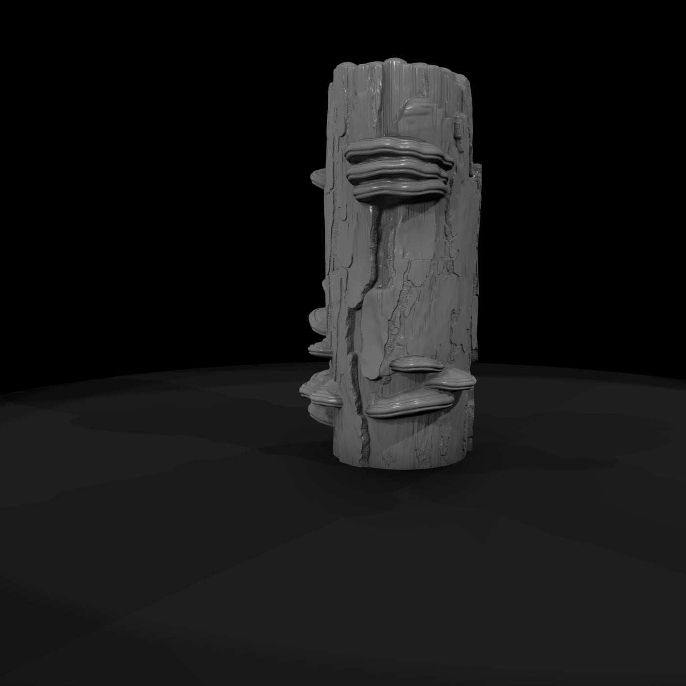 tree-stump-with-shelf-fungi-3d-printable-miniature-terrain-633026