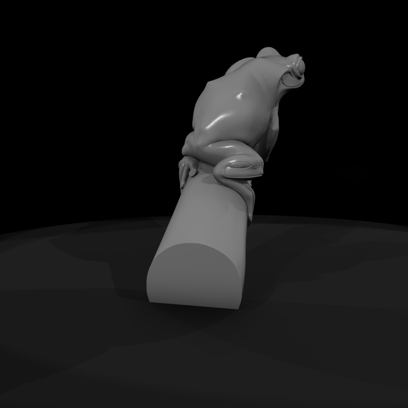 Stylized Tree Frog on Branch