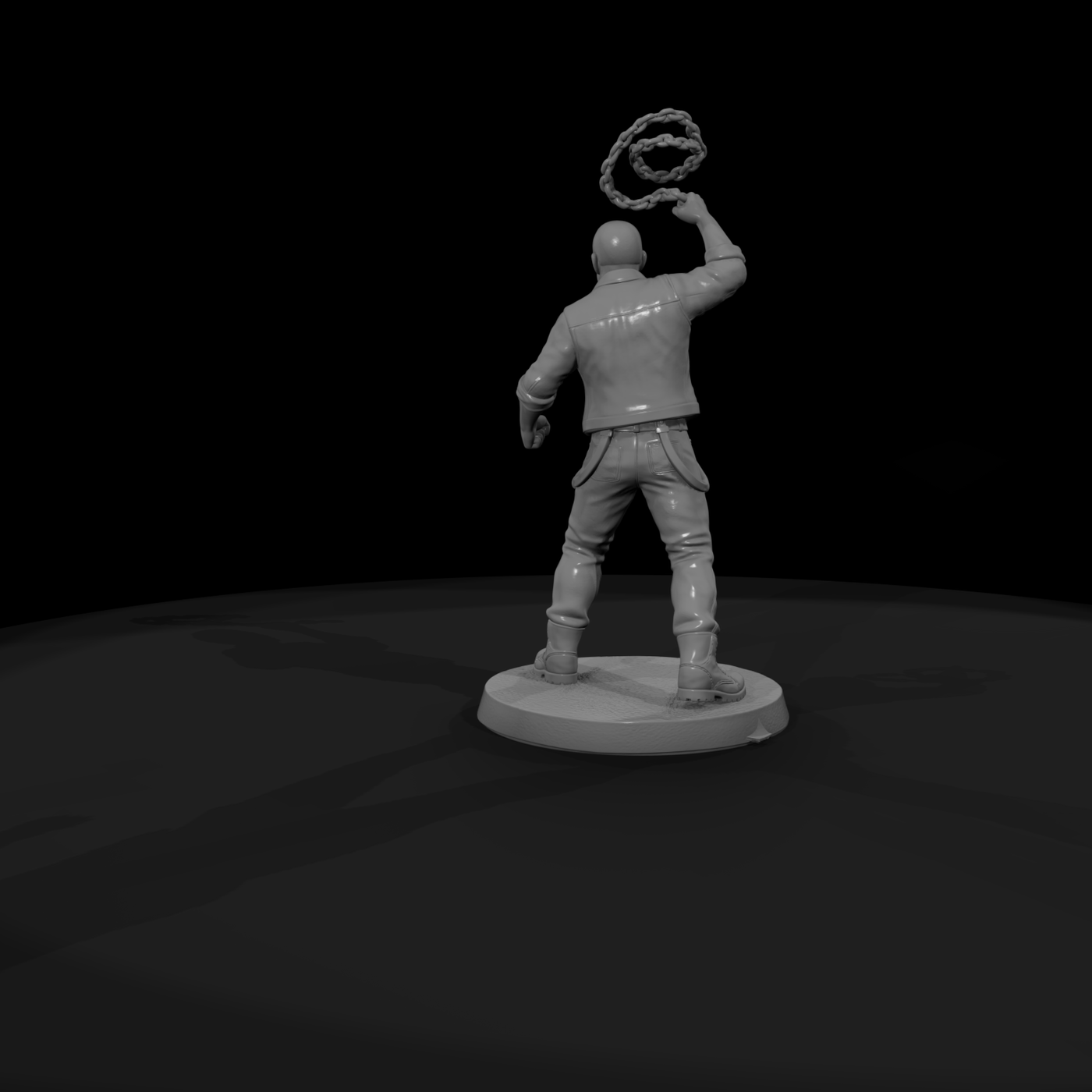 Street Brawler Swinging a Chain