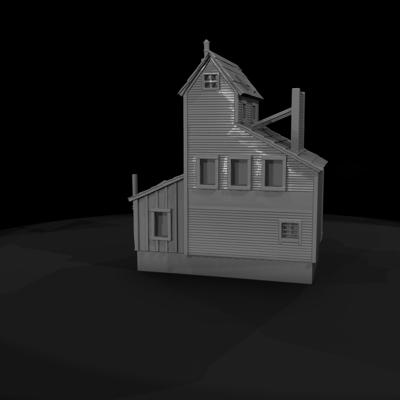20260612 Weathered Wooden Building Model 581142Ac5