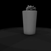 stylized-minimalist-succulent-planter-3d-model-qob — thumbnail 7