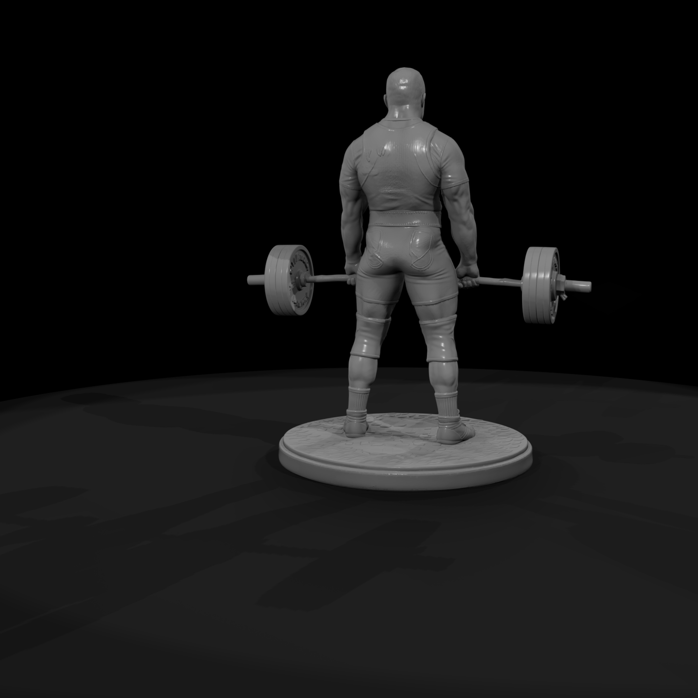 Powerlifter Mid-Deadlift