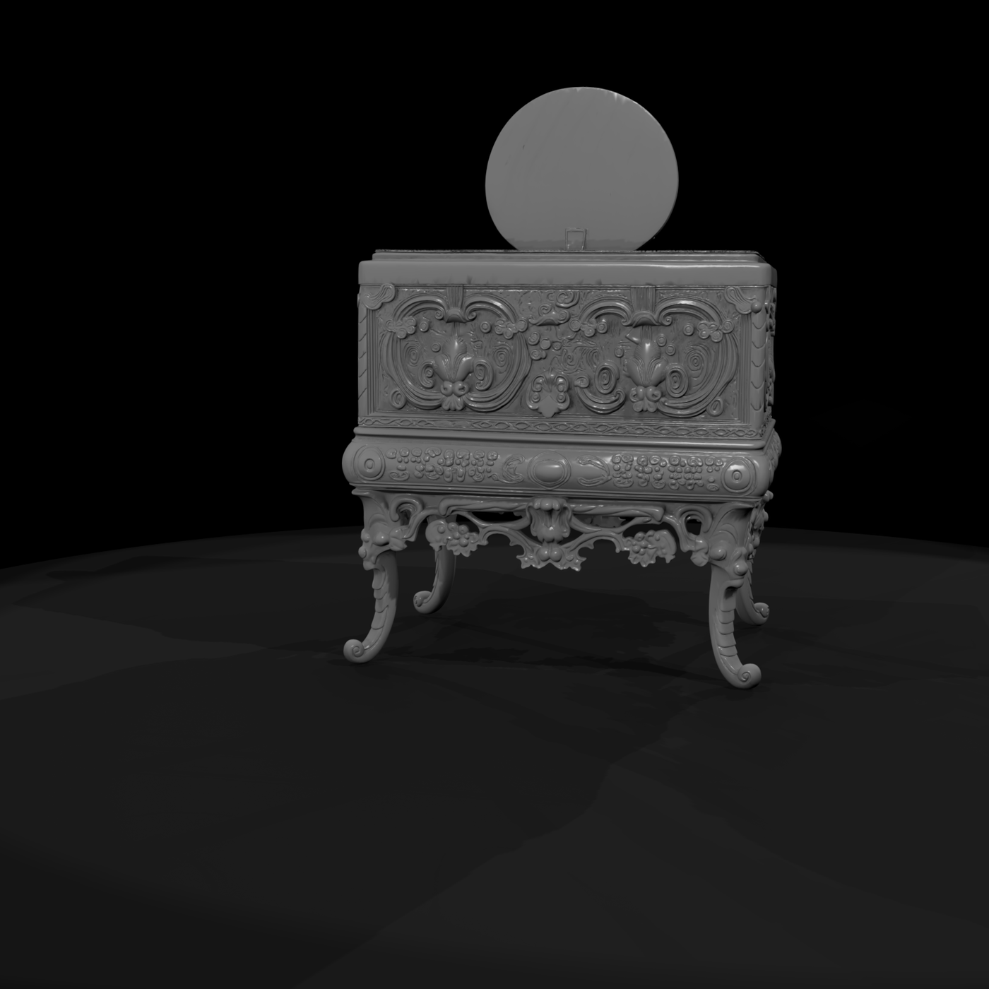 Baroque Singing Bird Jewelry Box