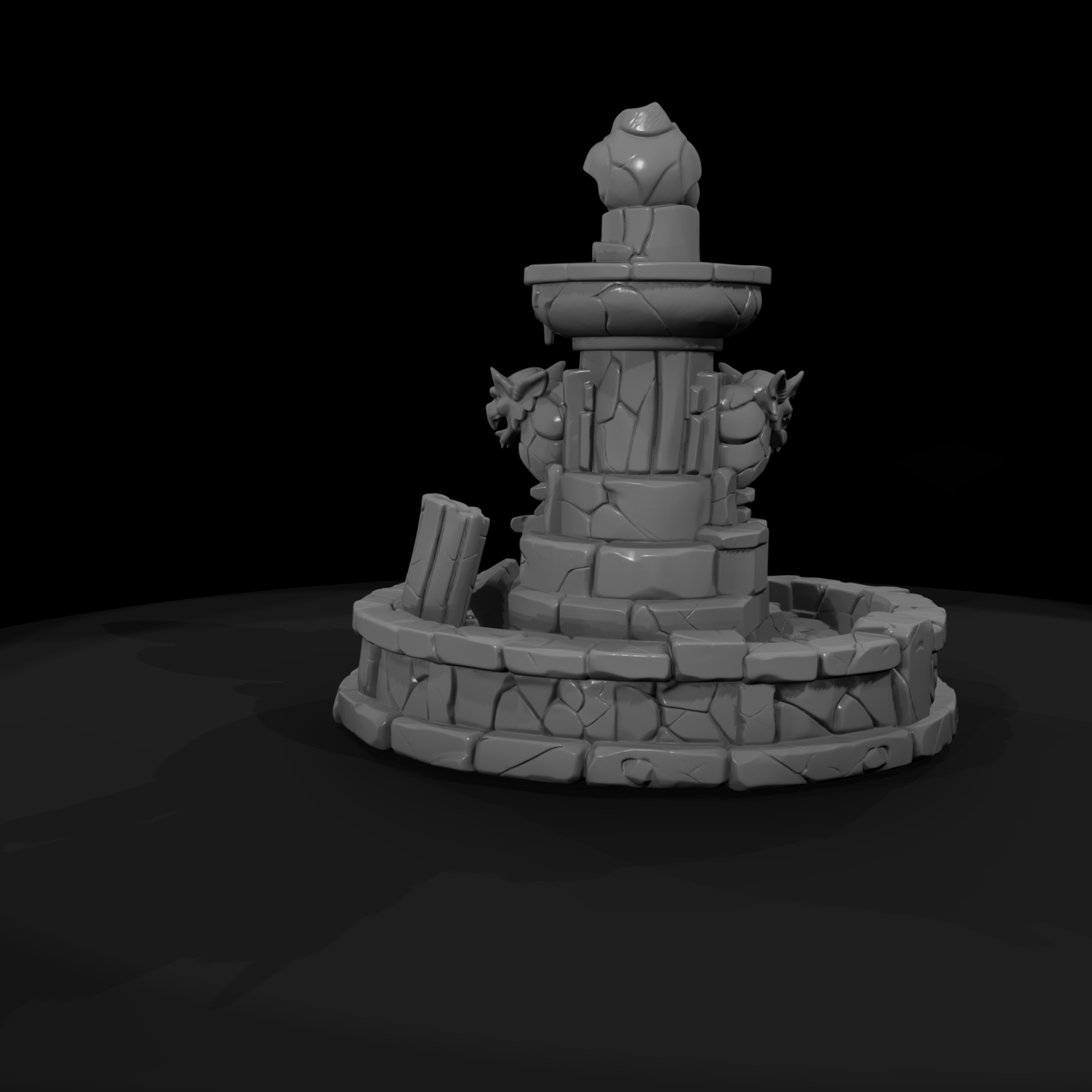 Ruined Gargoyle Fountain
