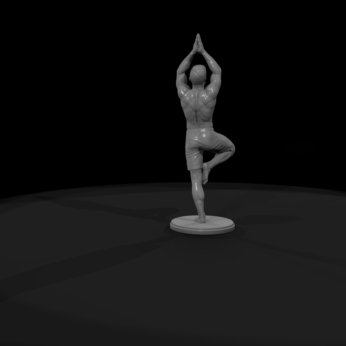 Bch 020 Man Beach Yoga
