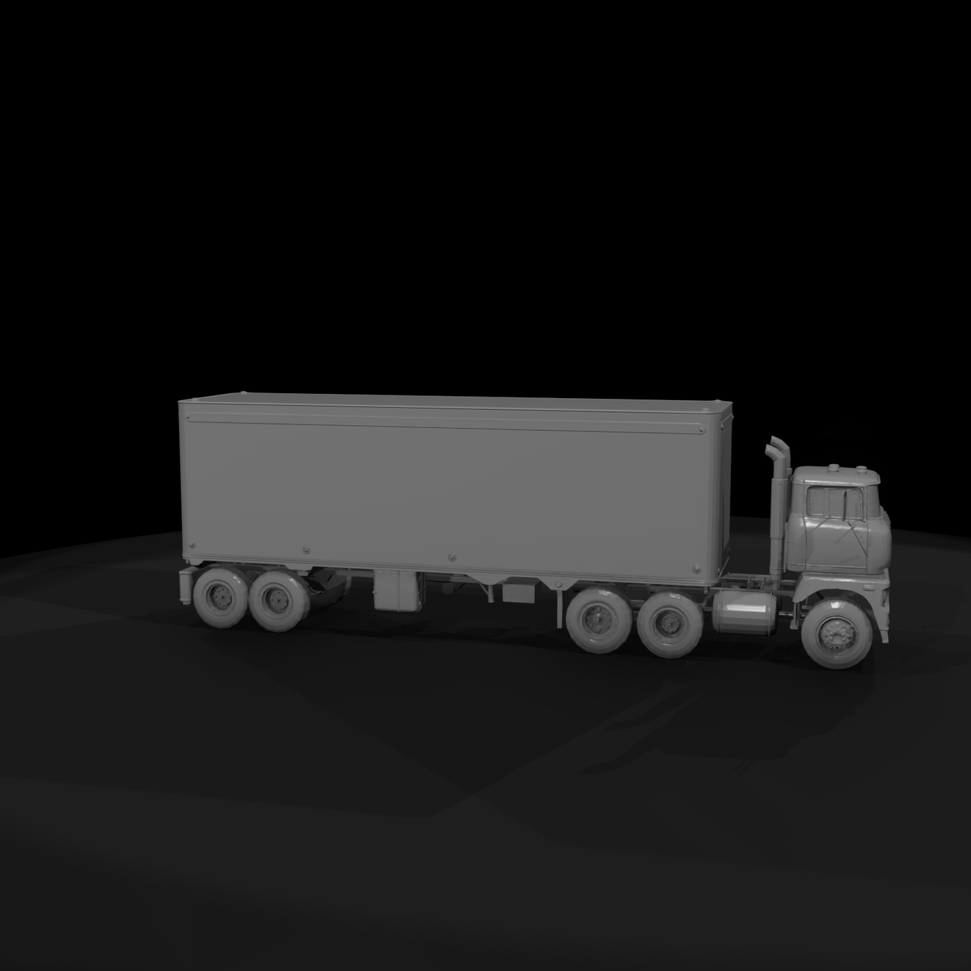 Vintage Cabover Semi Truck
