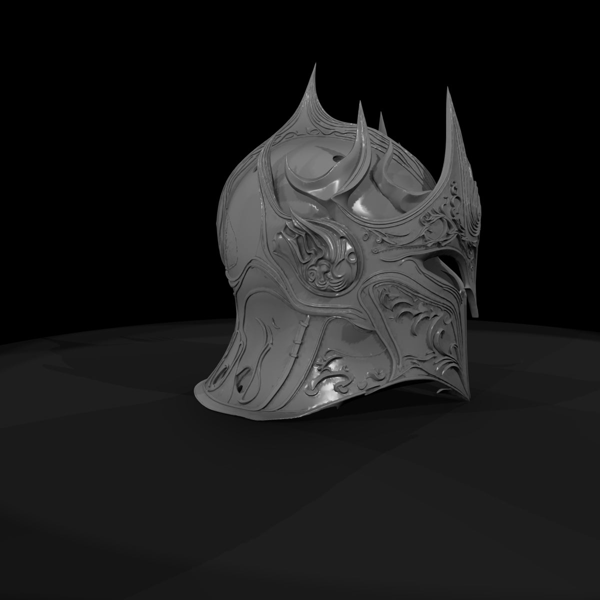 ornate-gothic-knight-helmet-fantasy-miniature-diorama-prop-113555