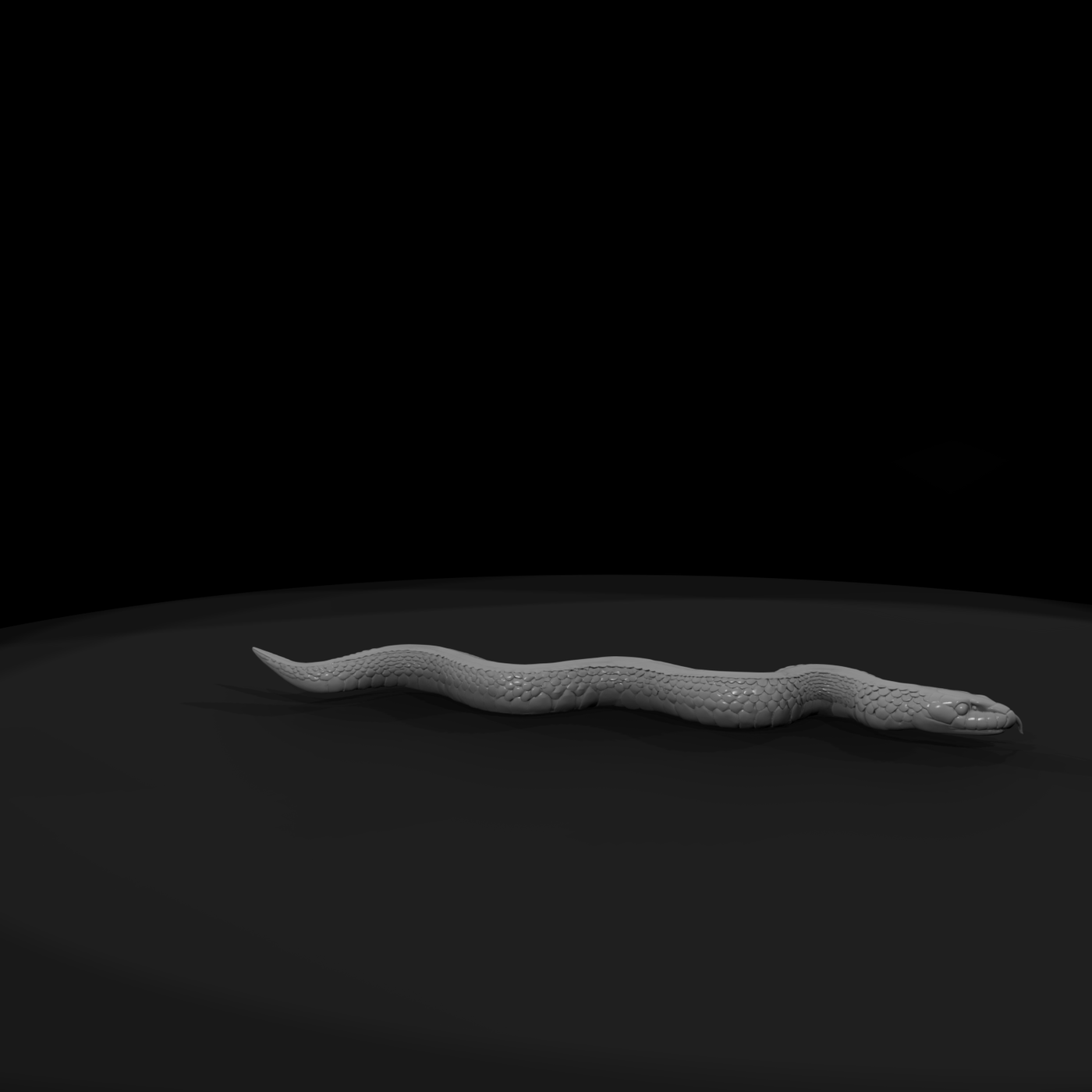 Coiled Snake Figurine — & Railway Scenery