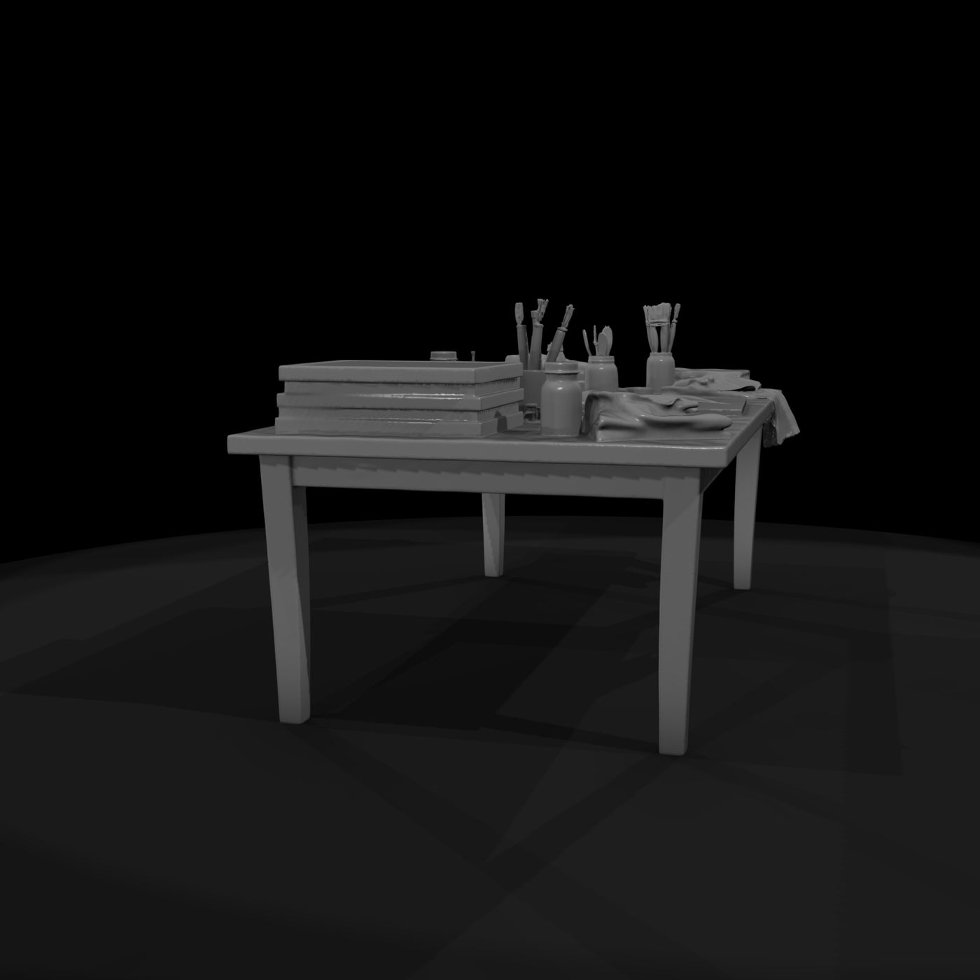 art-supplies-table