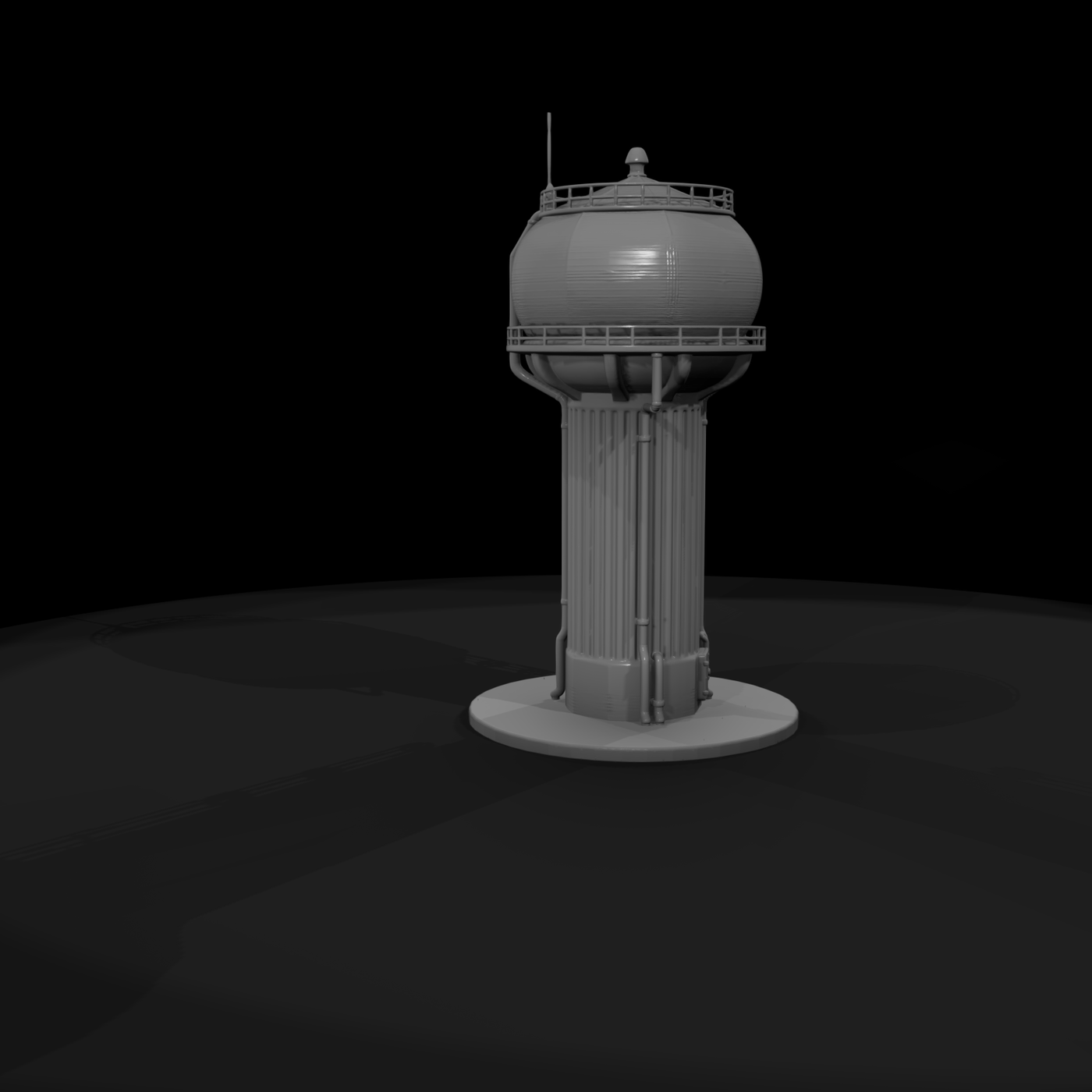 Spherical Municipal Water Tower
