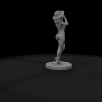 1980s Woman in Leotard and Sun Hat — thumbnail 8