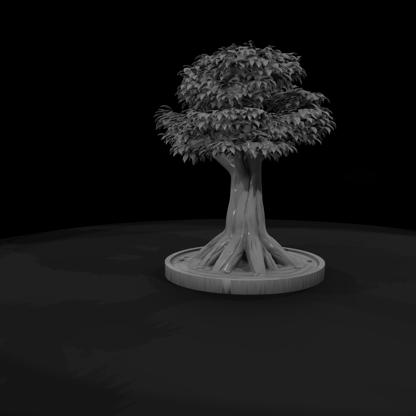 Stylized Bonsai Tree Display