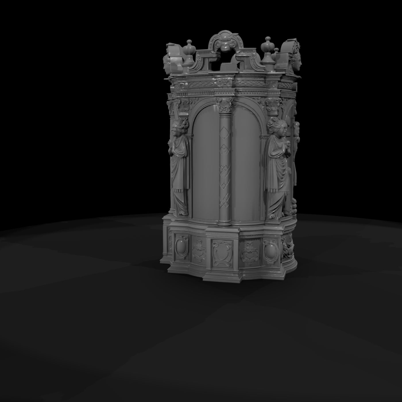 gothic_renaissance_religious_altar_shrine_3d_model