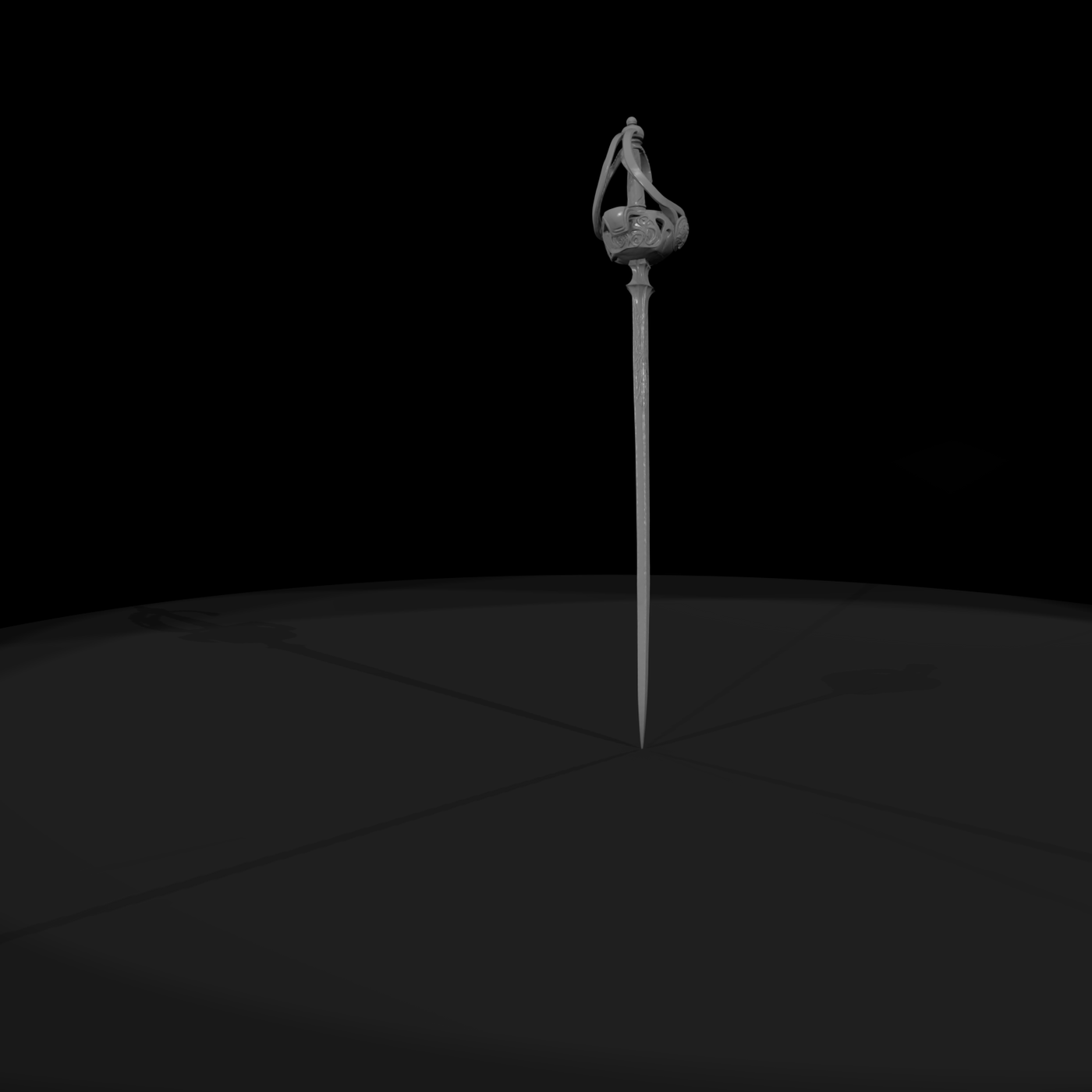 Ornate Swept-Hilt Rapier