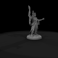 Elf Druid with Antlered Crown and Vine Staff — thumbnail 8