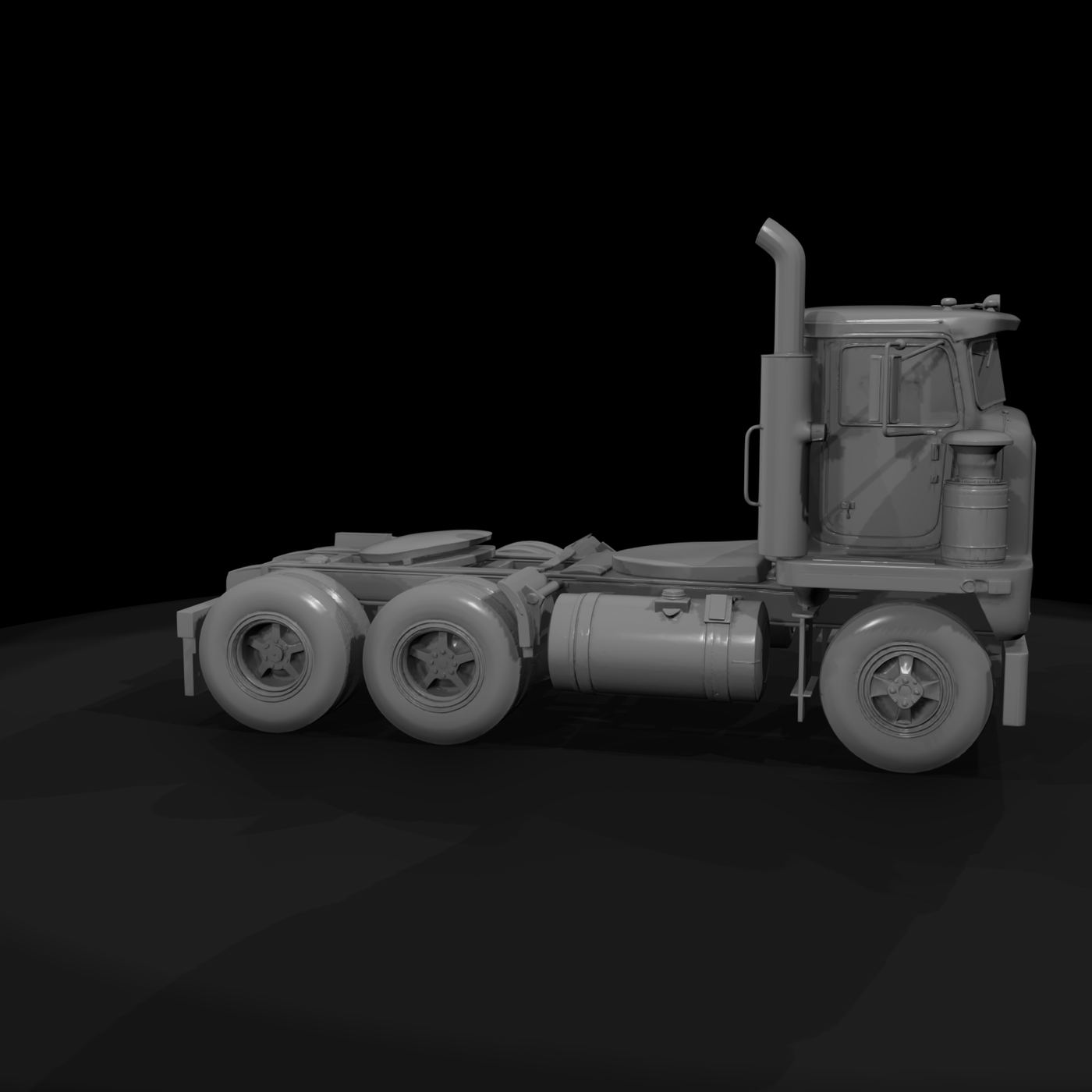 Vintage International Long‑Hood Semi Truck