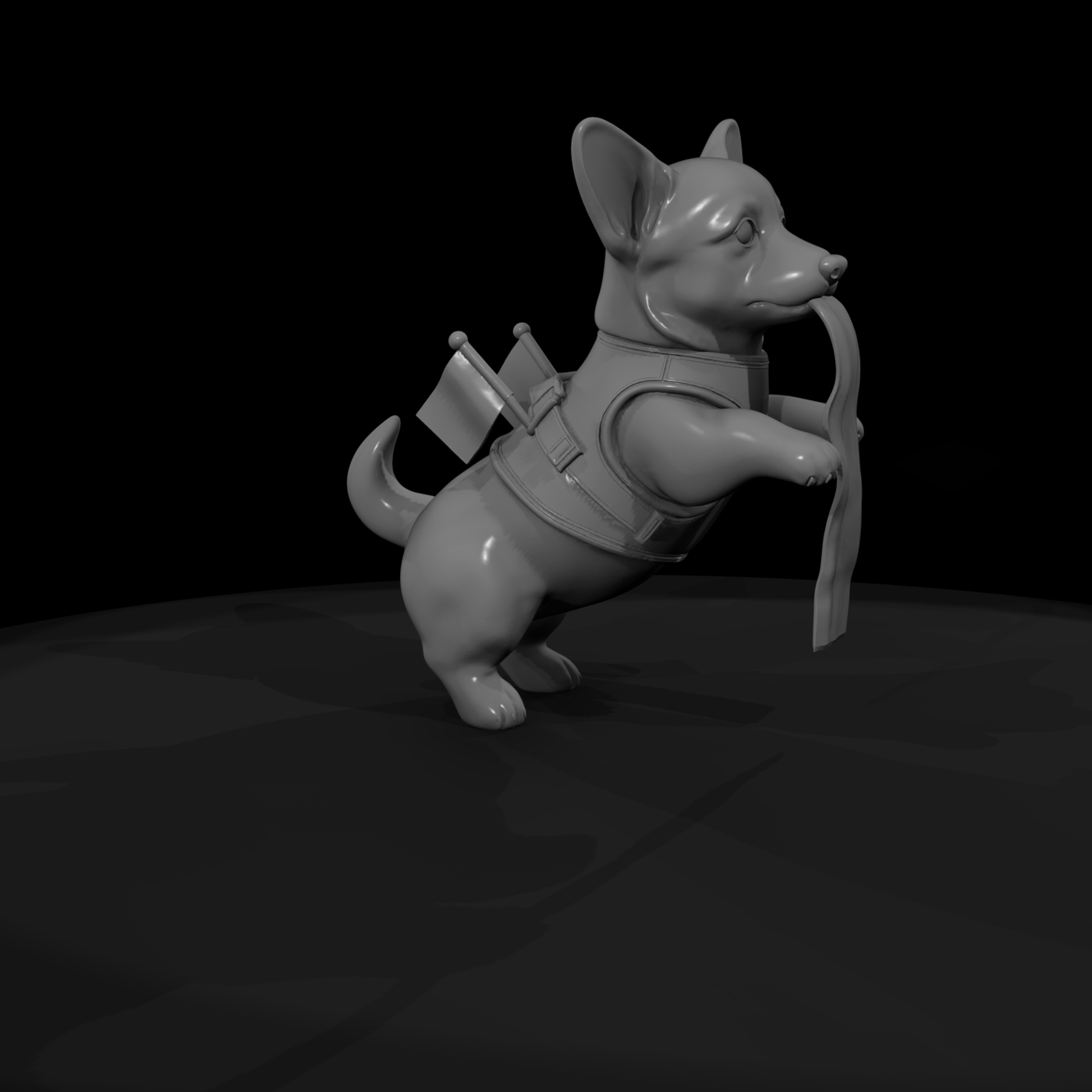 Stylized Corgi Puppy