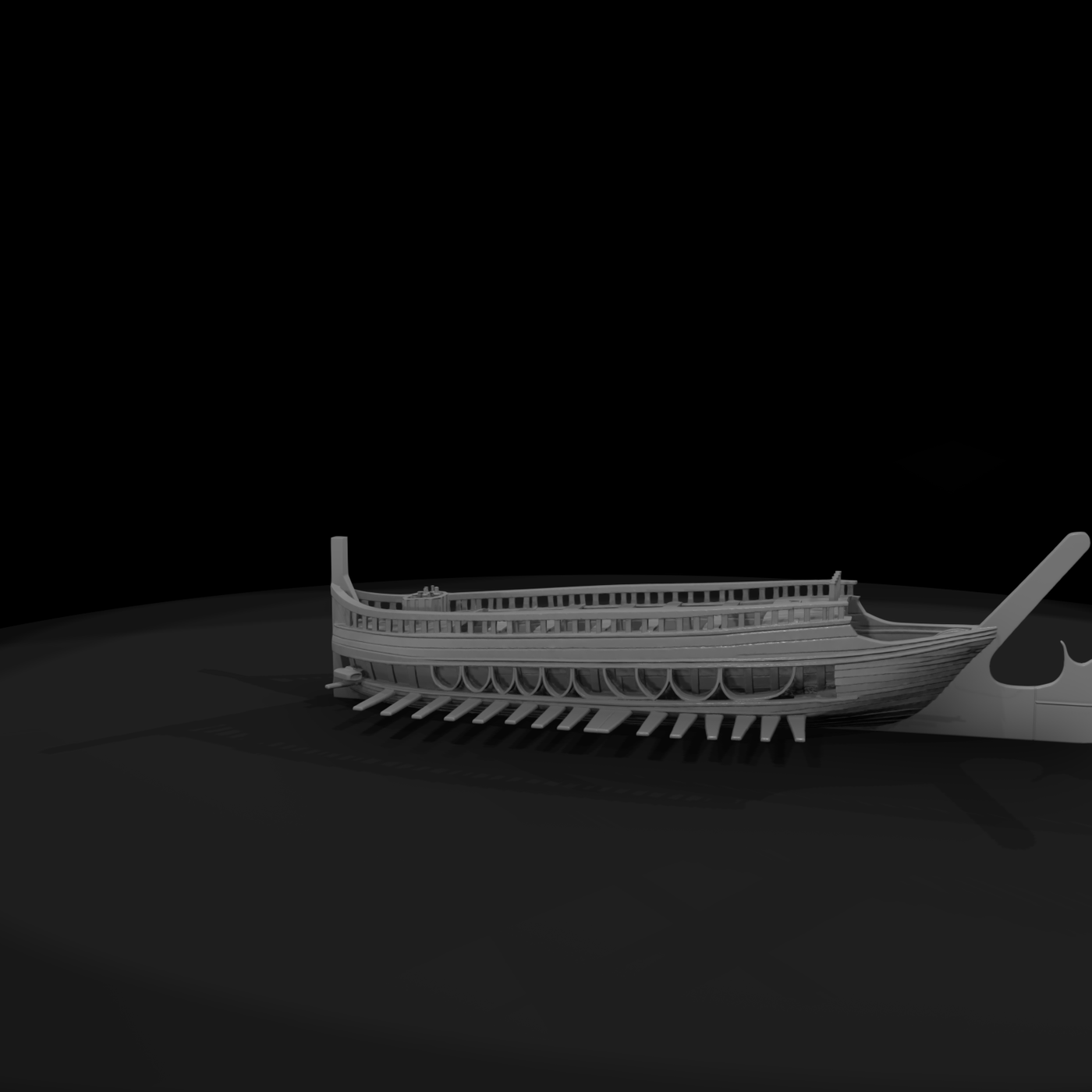 Stylized Ancient Greek Trireme — Ship