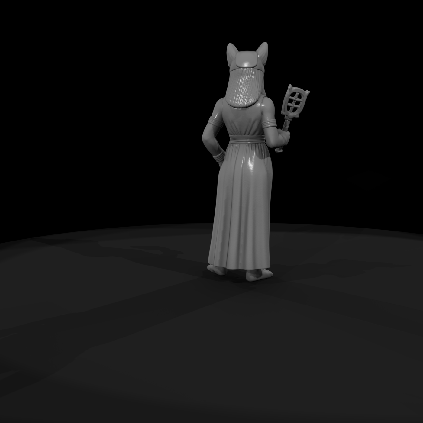 Myth 0345 Mythology Bastet Miniature Figure