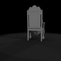 Ornate Carved Throne Chair — thumbnail 8