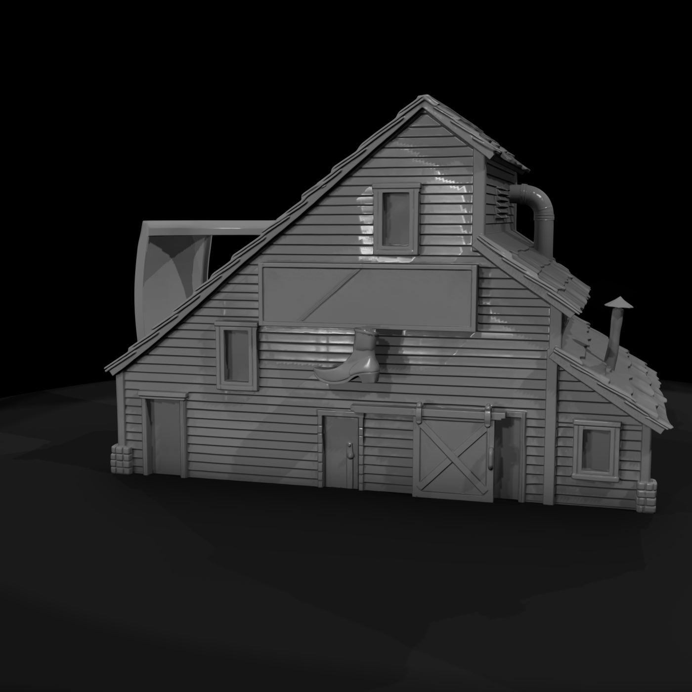 20260612 Rustic Factory Building Model 4De0Cb3144