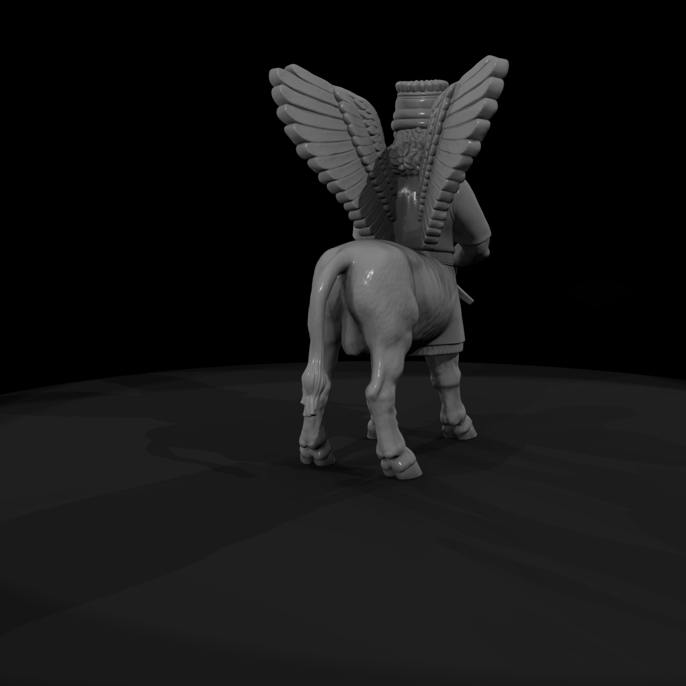 Myth 0384 Mythology Lamassu Guardian Miniature Fig