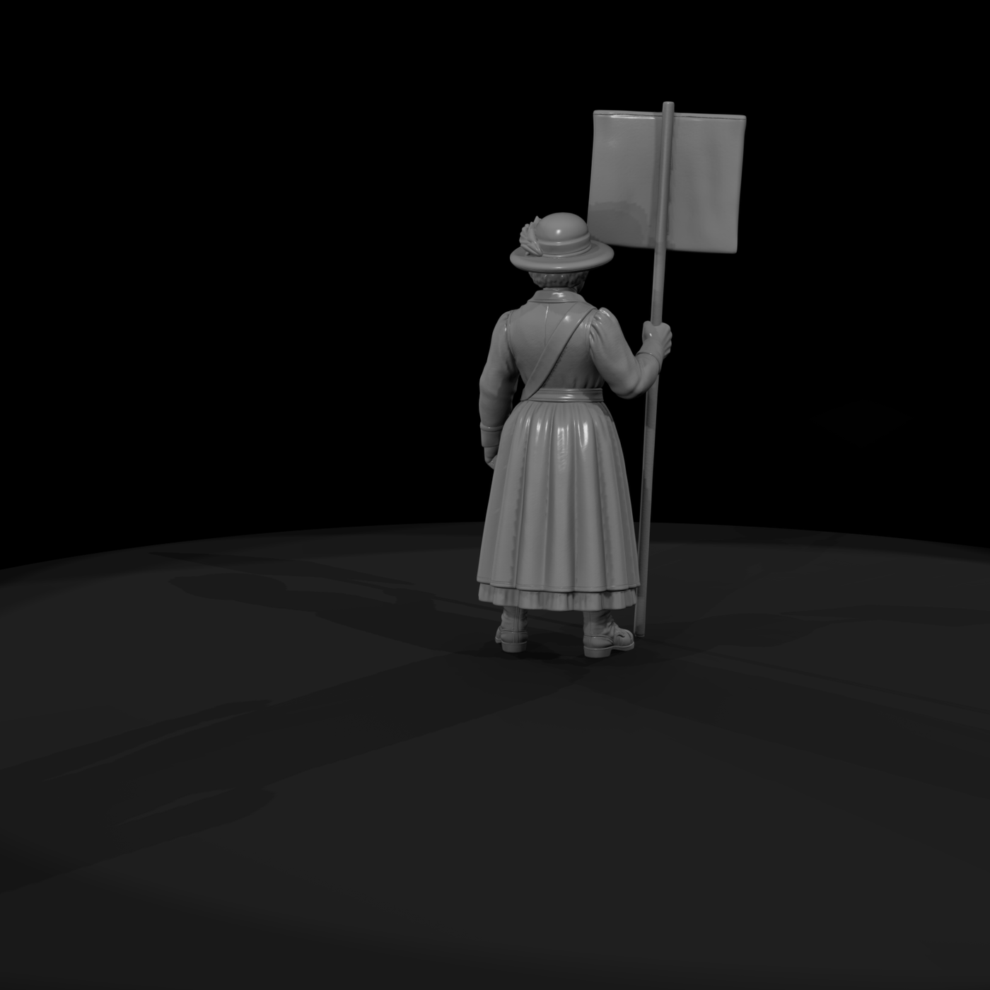 Hist 0245 Suffrage Marcher Miniature Figure